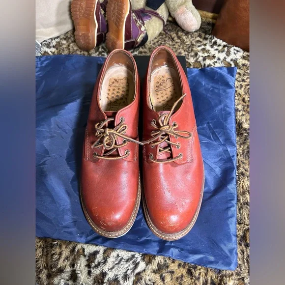 RED WING 8001 Work Oxford Round Toe Aurorasset Size 10.5 made in the USA - Picture 11 of 12